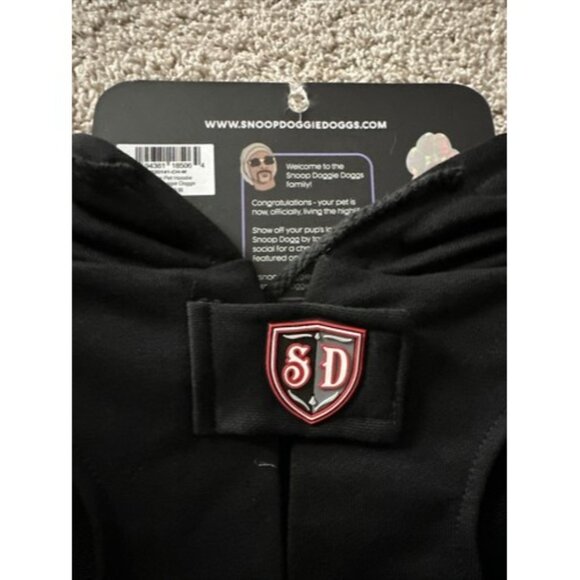 Snoop Doggie Doggs Deluxe Pet Hoodie Off The Chain Size Medium Fleece Drawstring - Picture 7 of 9